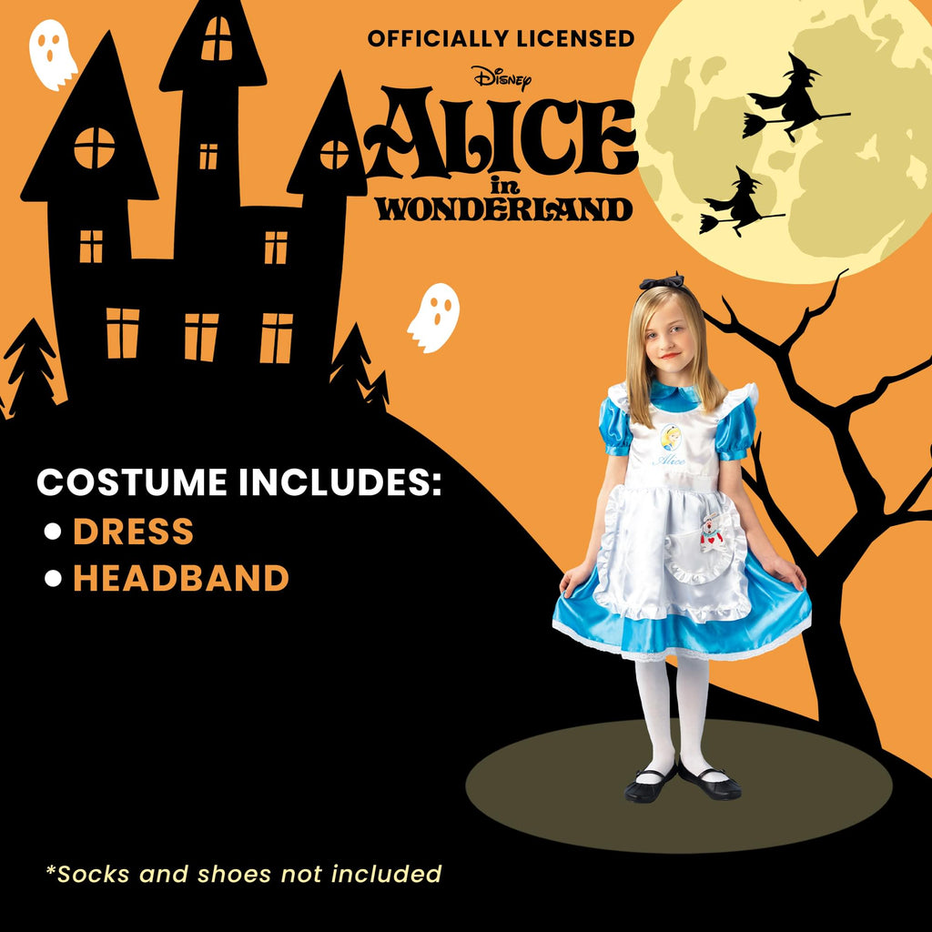 Disney Alice In Wonderland Alice Deluxe Child Costume