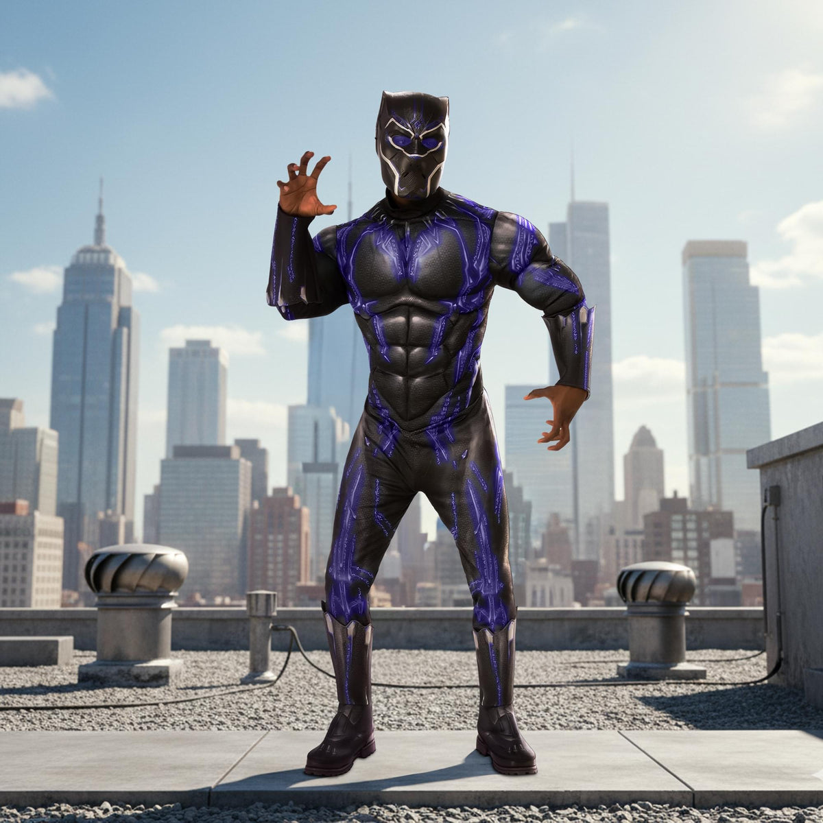 Marvel Black Panther (Purple Battle Version) Adult Costume
