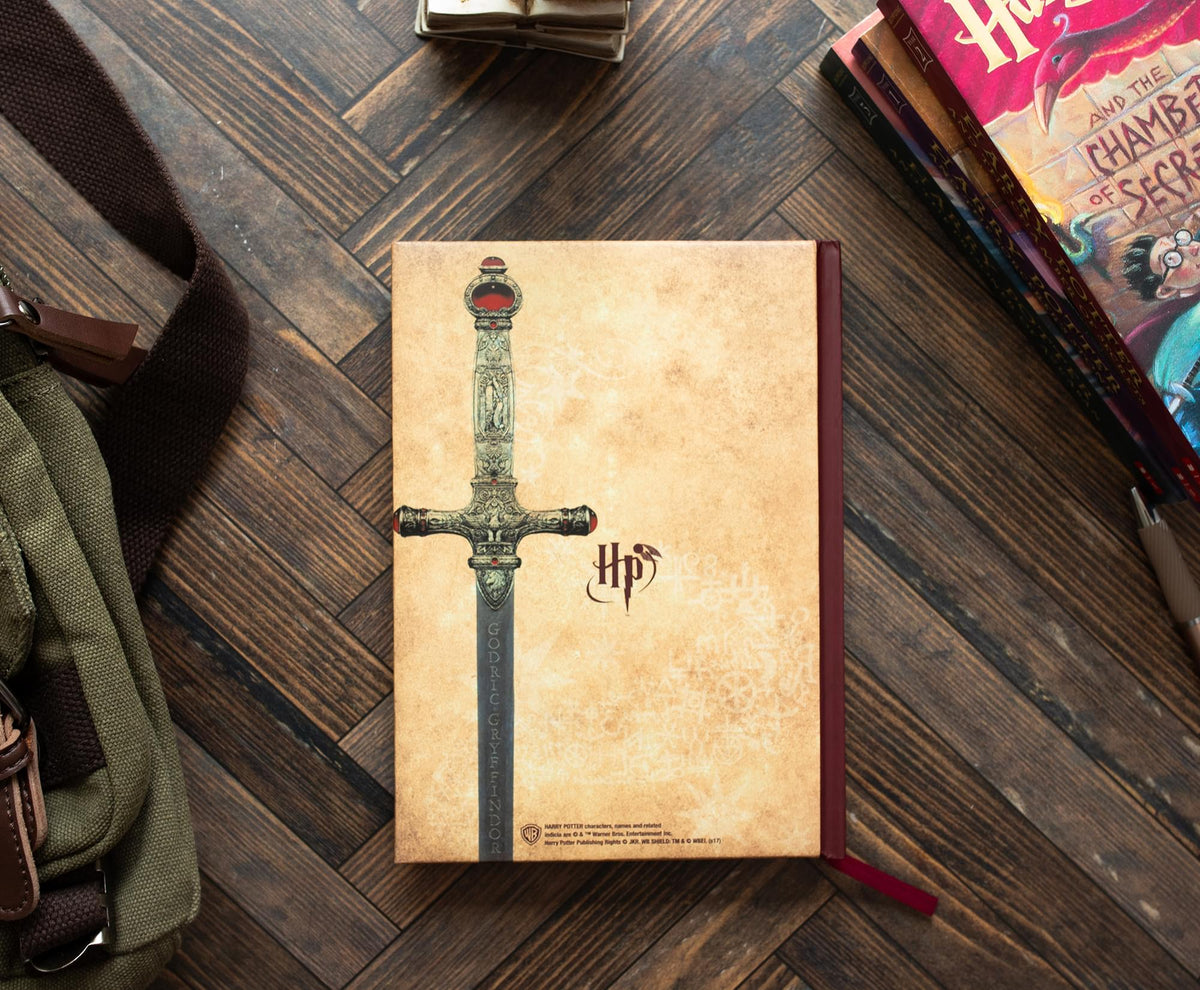 Harry Potter House Gryffindor Light-Up Hardcover Notebook