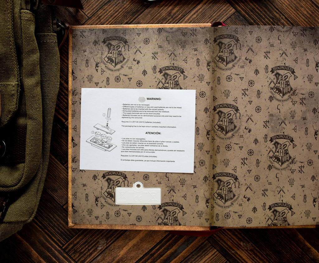 Harry Potter House Gryffindor Light-Up Hardcover Notebook