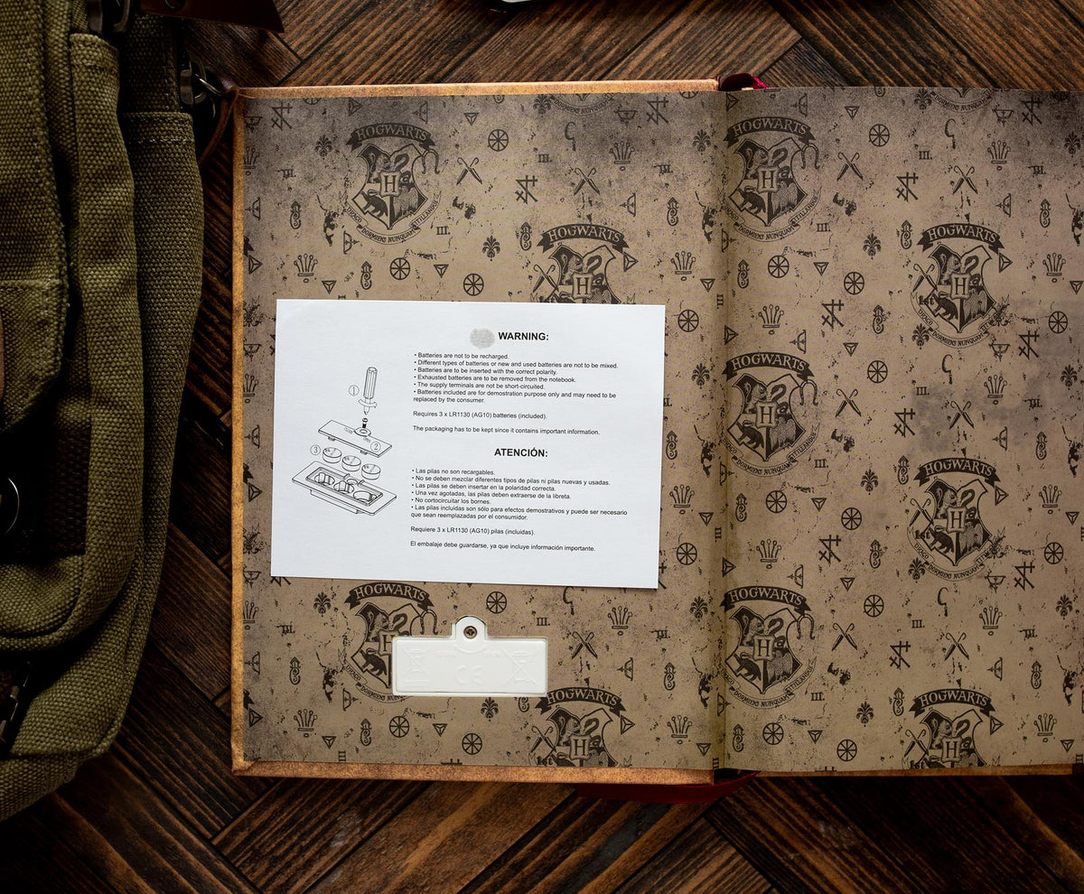 Harry Potter House Gryffindor Light-Up Hardcover Notebook