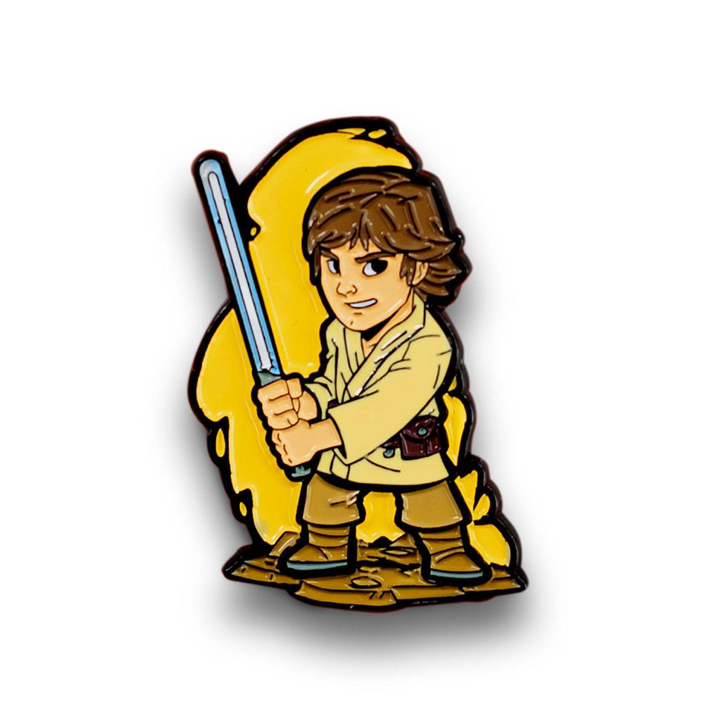 OFFICIAL Star Wars Luke Skywalker Pin | Exclusive Art Design By Derek Laufman