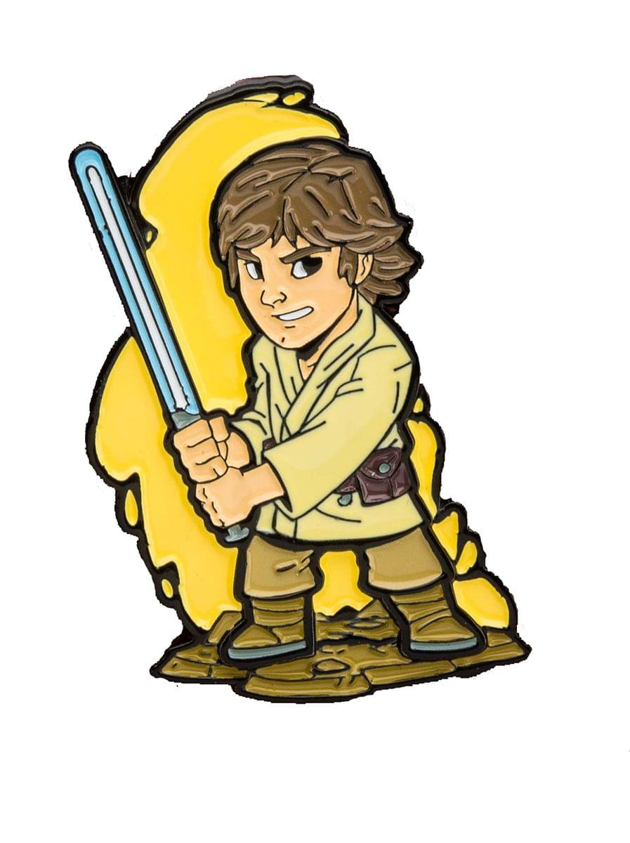OFFICIAL Star Wars Luke Skywalker Pin | Exclusive Art Design By Derek Laufman