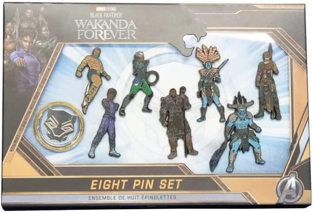 Marvel Black Panther Wakanda Forever 8 Pin Set