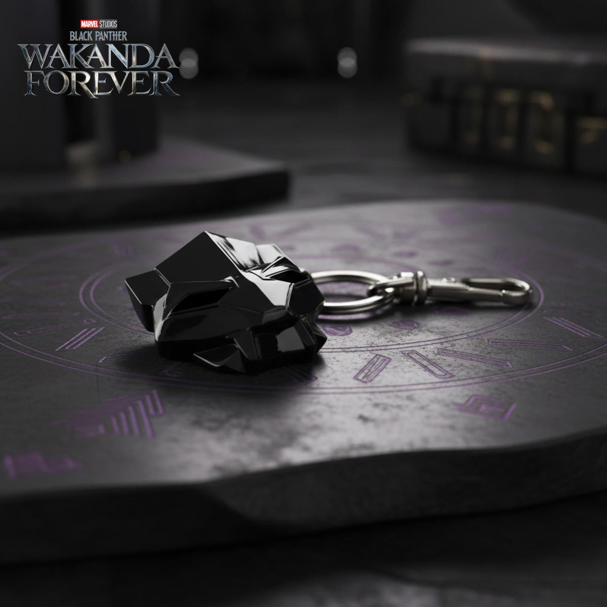 Marvel Black Panther: Wakanda Forever Mask Metal Keychain
