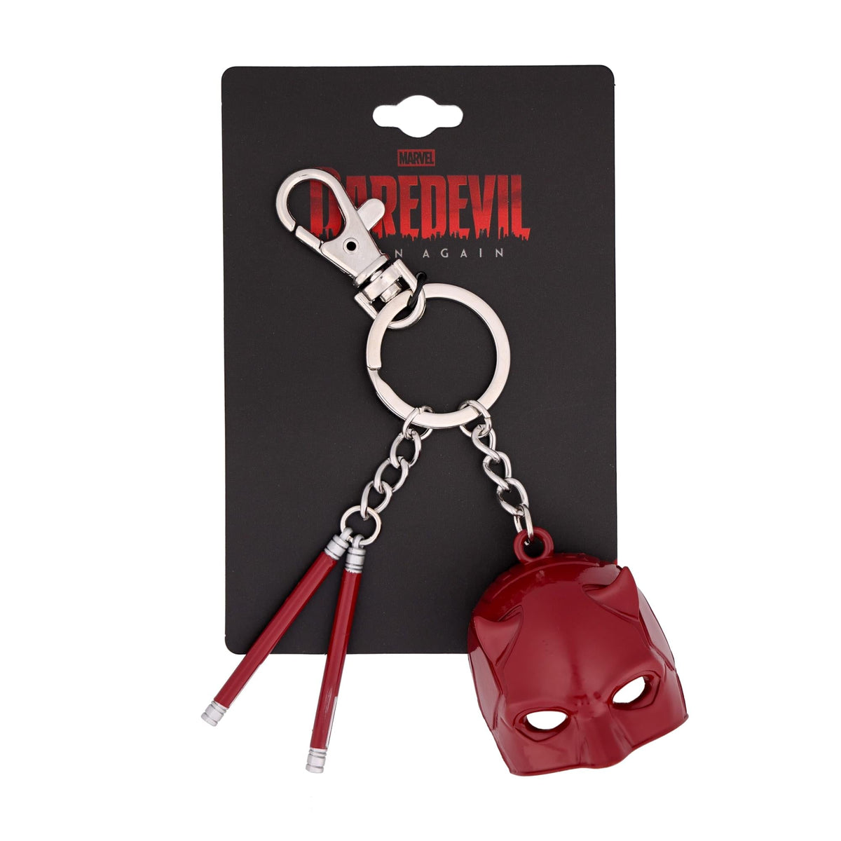 Marvel Daredevil: Born Again Mask and Billy Clubs 3D Enamel Keychain