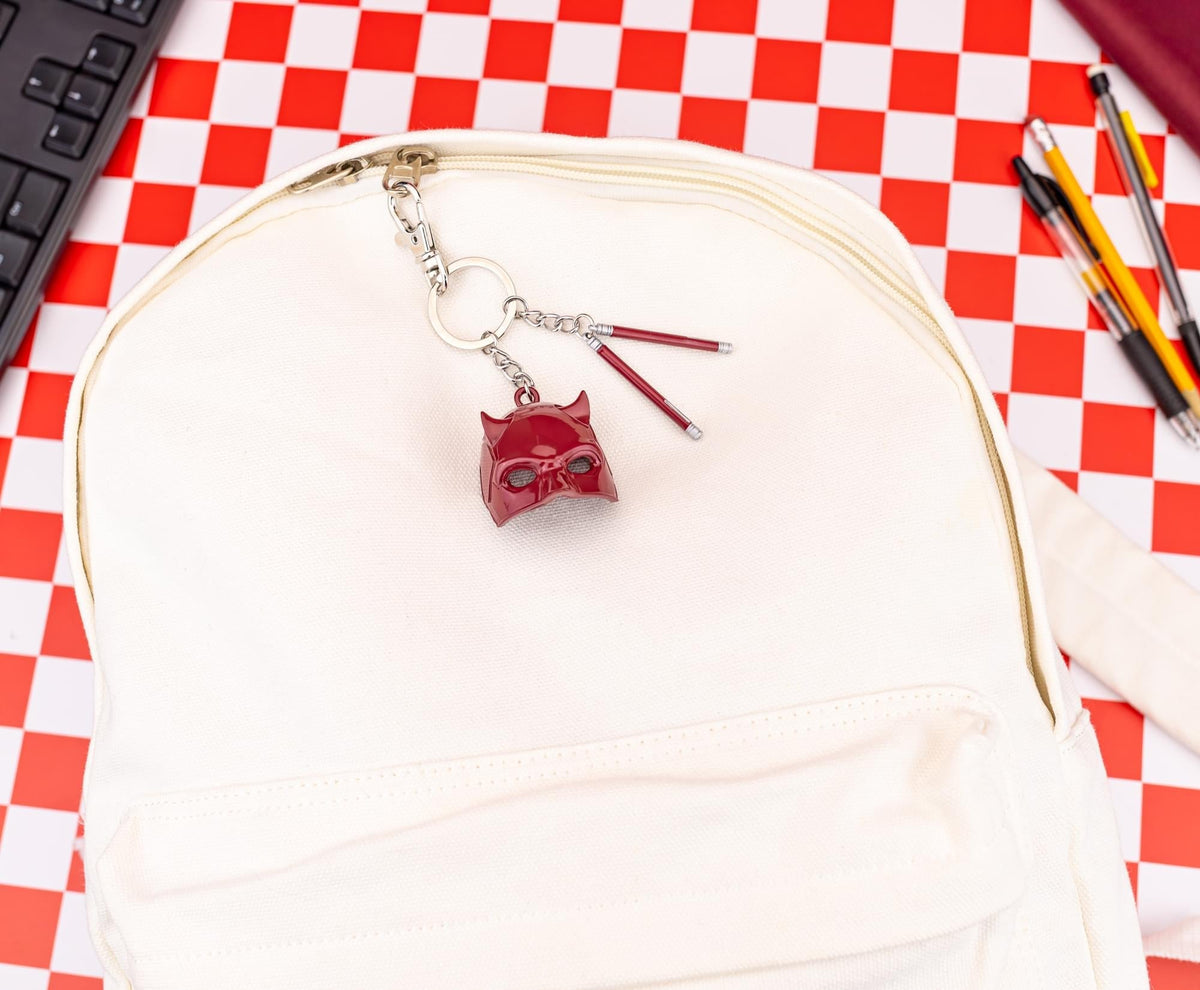 Marvel Daredevil: Born Again Mask and Billy Clubs 3D Enamel Keychain
