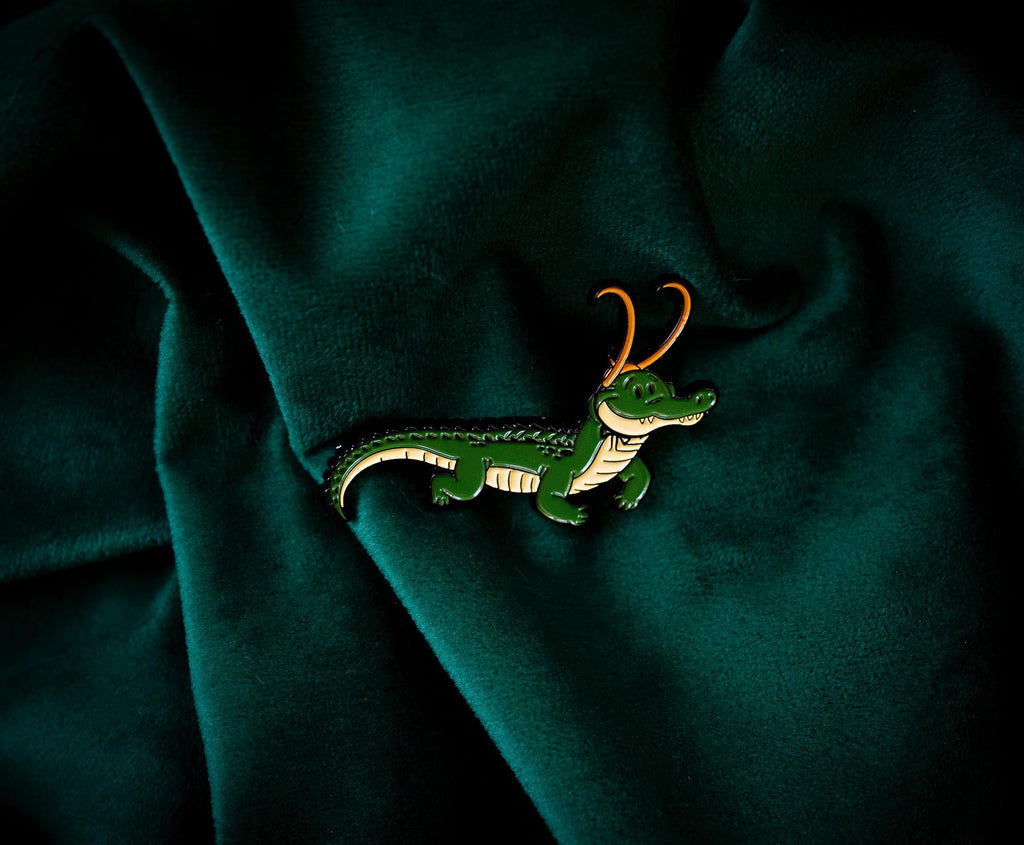 Marvel Studios Loki Alligator with Crown Collectible Enamel Pin