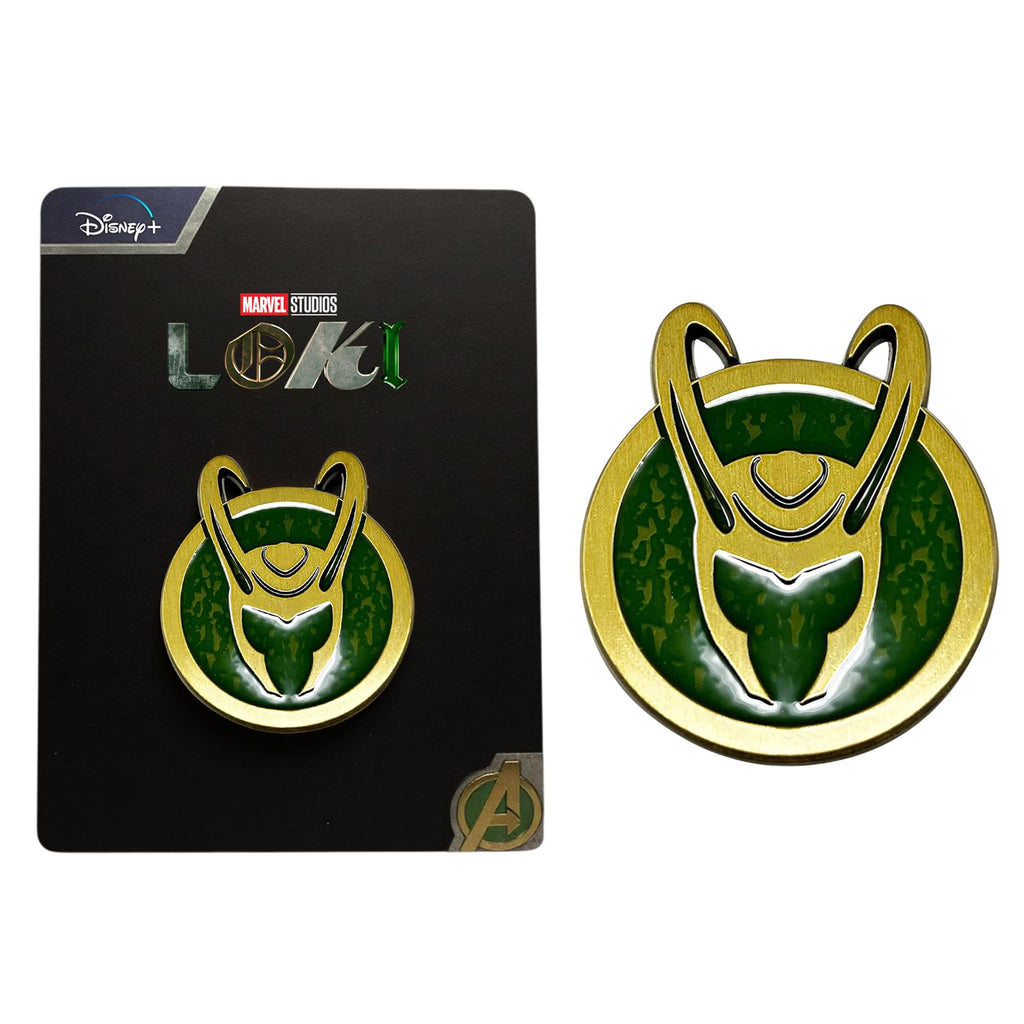 Marvel Loki Helmet Enamel Collector Pin