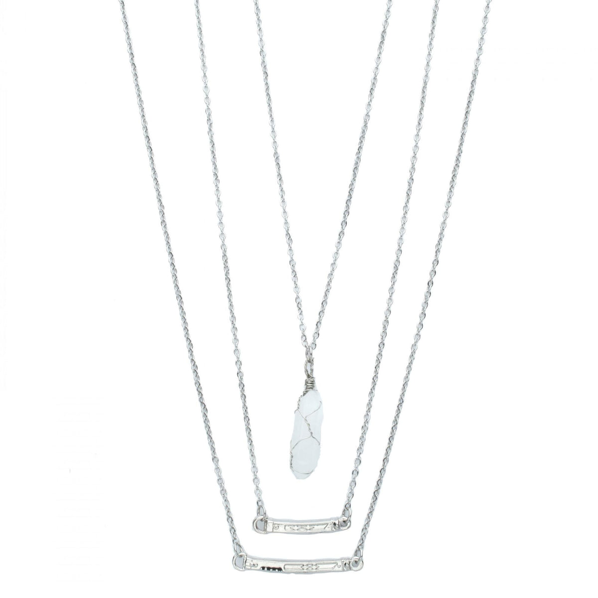 Star Wars Ashoka 3D Layered Lightsaber Necklace