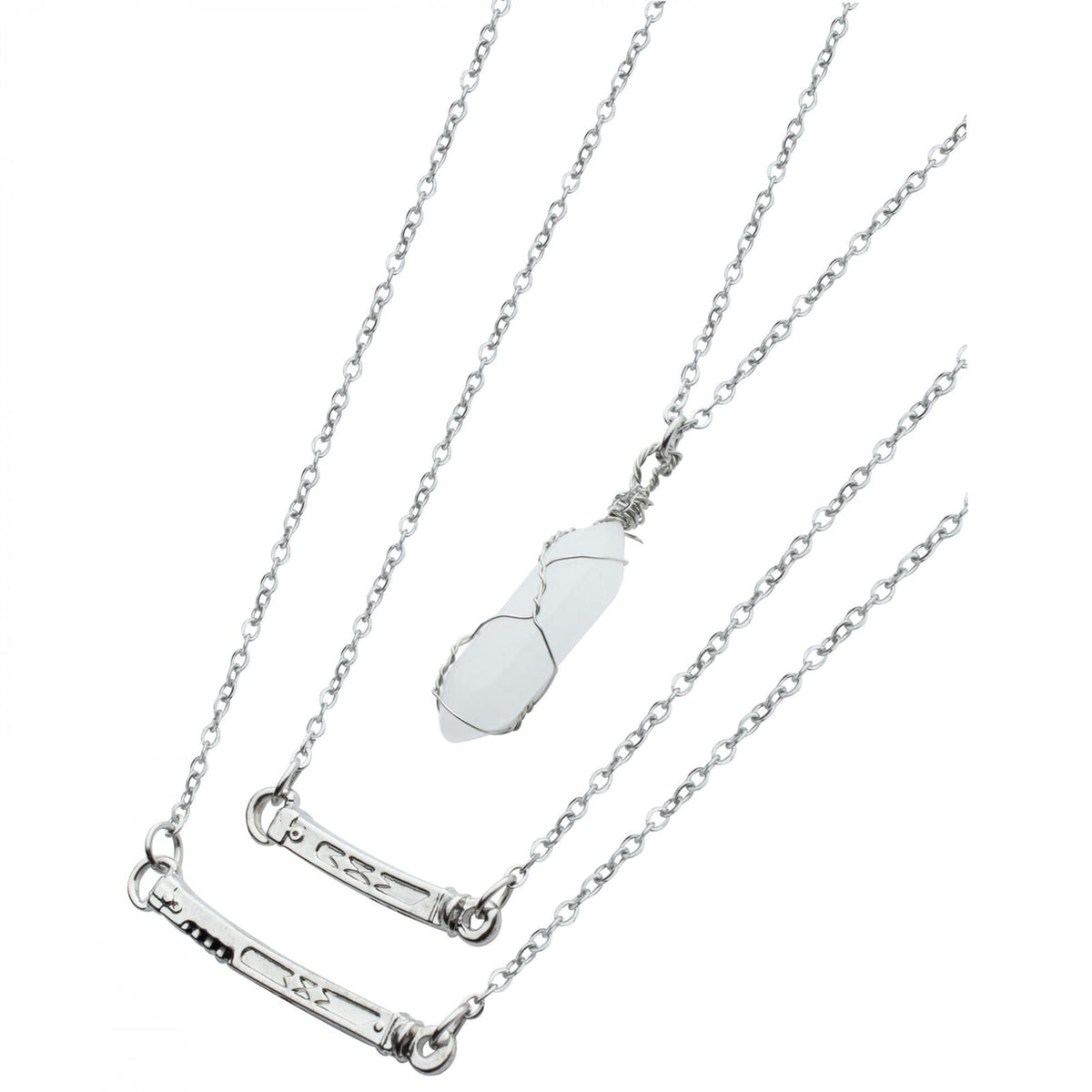 Star Wars Ashoka 3D Layered Lightsaber Necklace