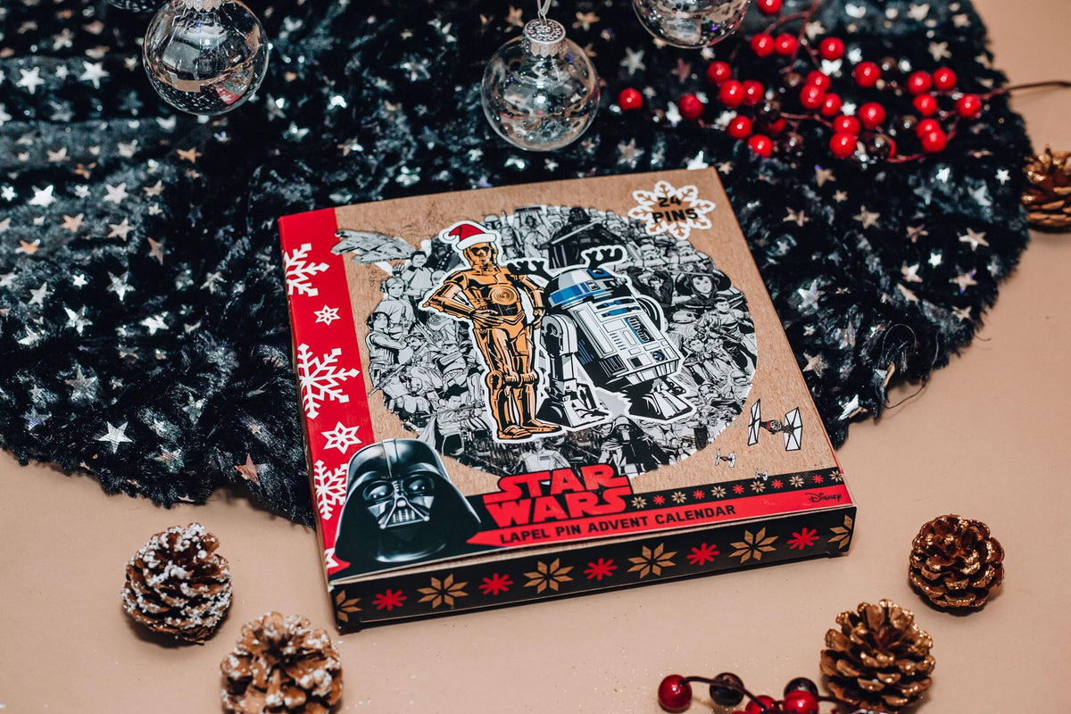 Star Wars Exclusive 2020 Advent Calendar | 21 Enamel Pins, 3 Buttons/Pins