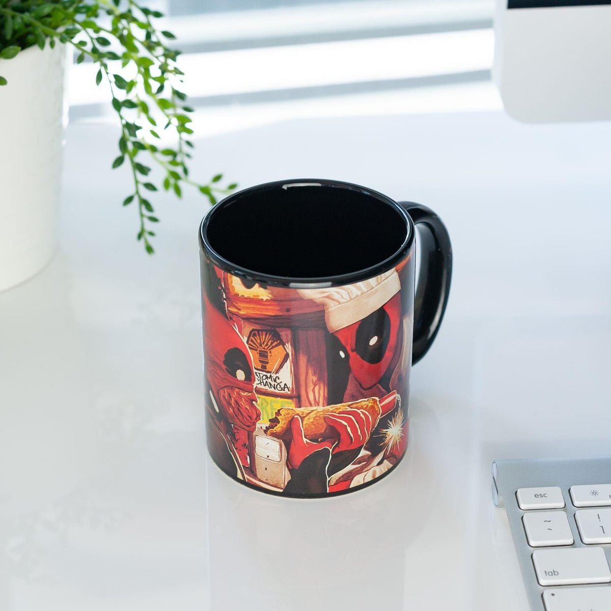 Dead Pool Costume | Dead Pool Atomic Changa Ceramic Coffee Mug | 12 oz