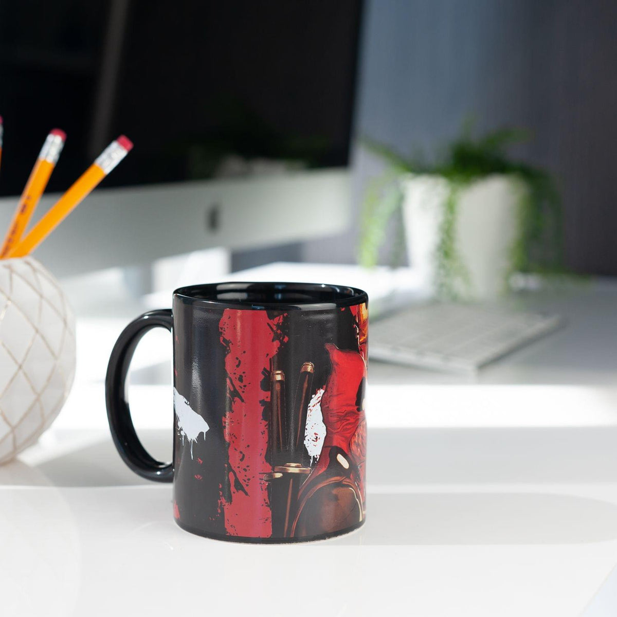 Dead Pool Costume | Dead Pool Atomic Changa Ceramic Coffee Mug | 12 oz
