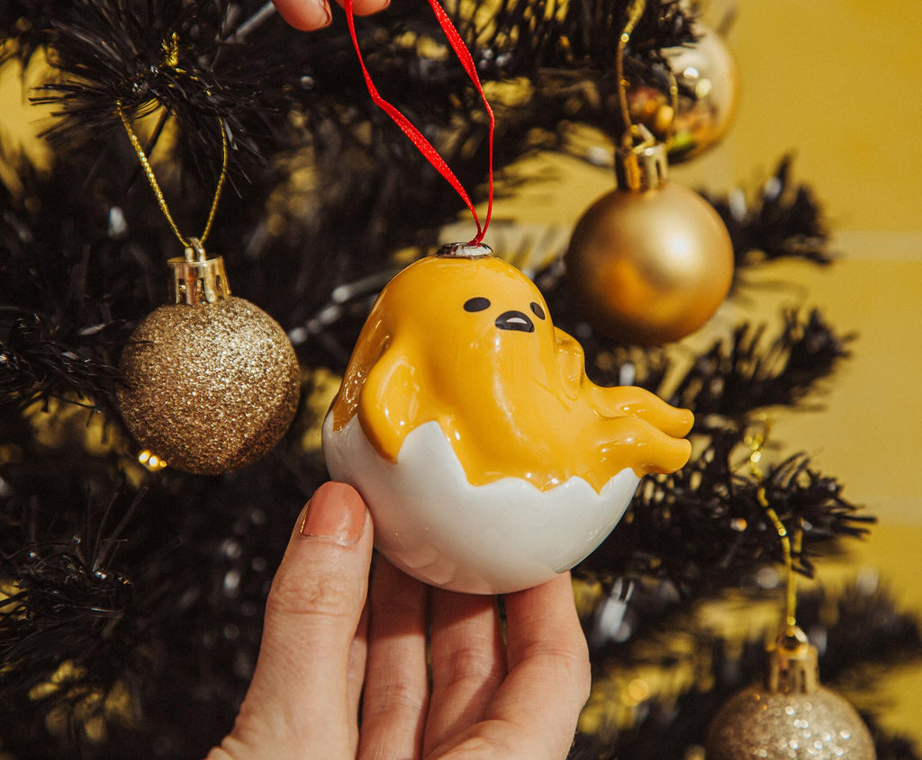 Sanrio Gudetama 4-Inch Shatterproof Decoupage Ornament
