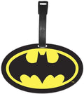 DC Comics Batman Logo Travel Luggage Tag With Suitcase ID Card Label