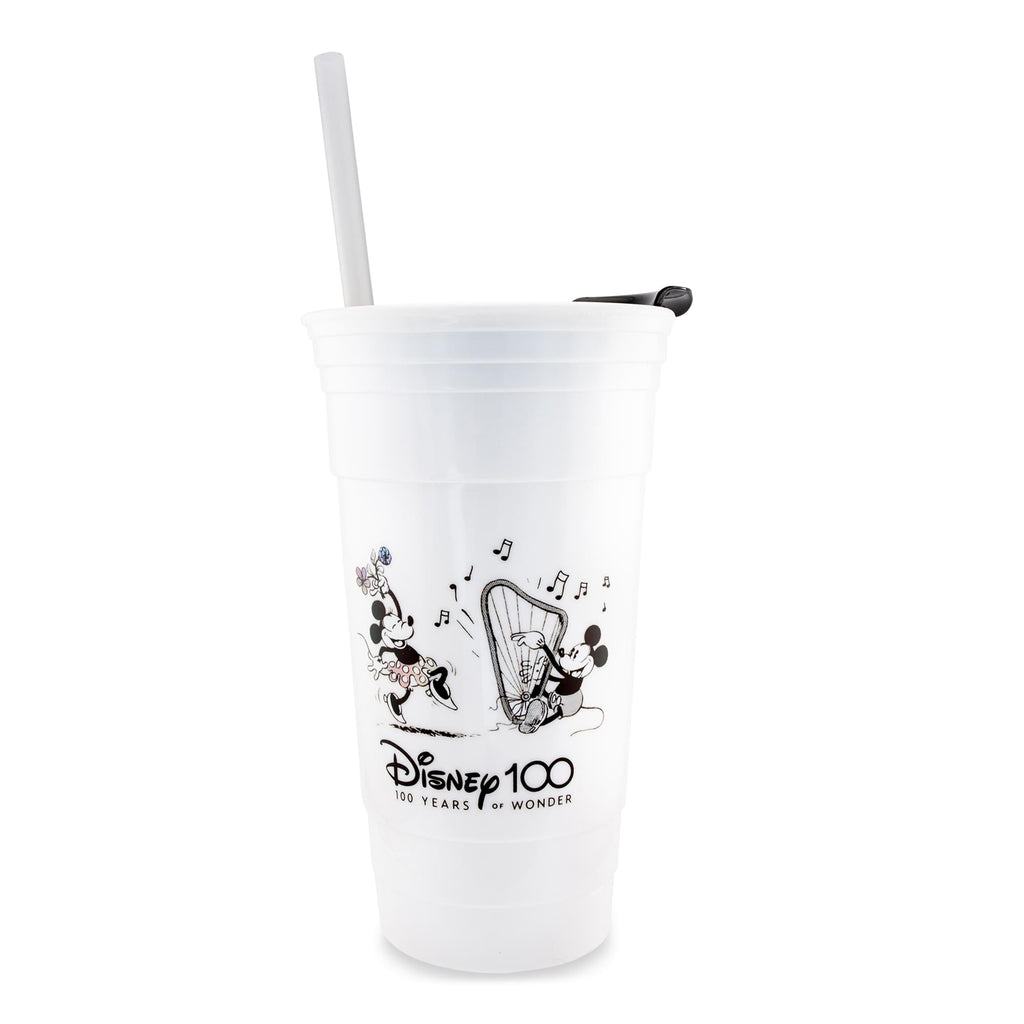 Disney 100 Mickey and Minnie Mouse Dance Tumbler With Lid and Straw | 32 Ounces