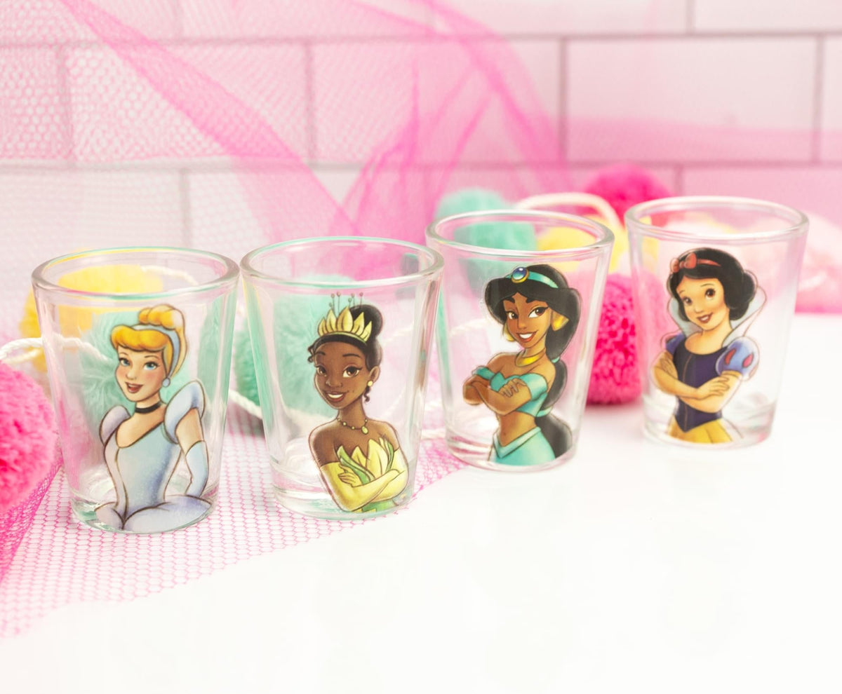 Disney Royalty 2-Ounce Mini Shot Glasses | Set of 4