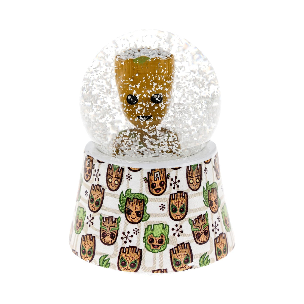 Marvel Studios Guardians Of The Galaxy Groot 3-Inch Mini Light-Up Snow Globe
