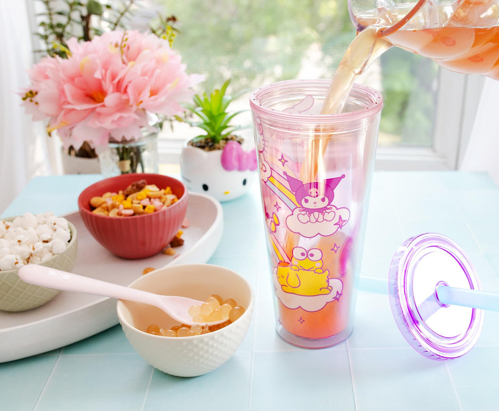 Sanrio Hello Kitty and Friends Carnival Cup With Lid and Straw | Holds 24 Ounces