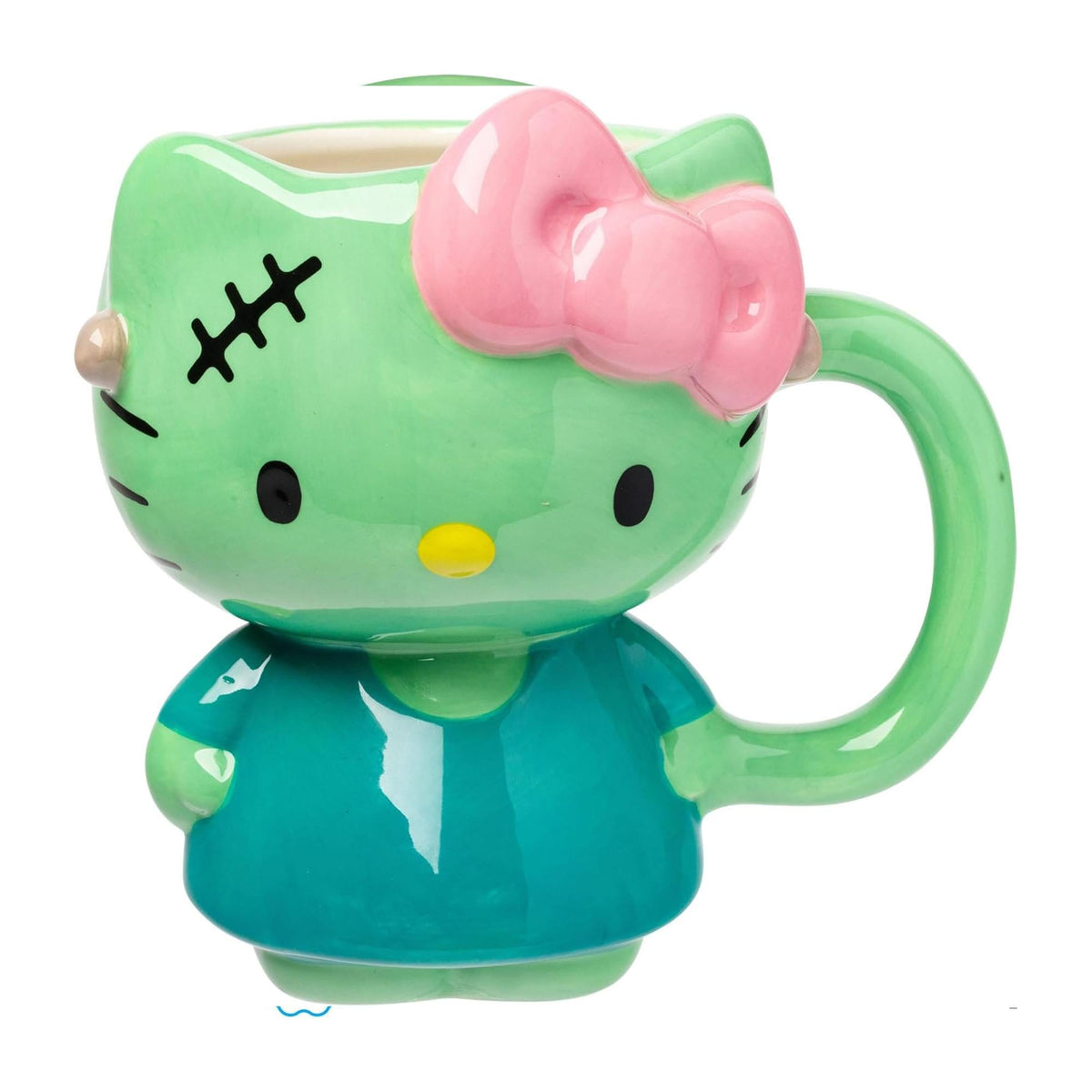 Sanrio Hello Kitty Frankenstein Costume 20 Ounce 3D Sculpted Ceramic Mug