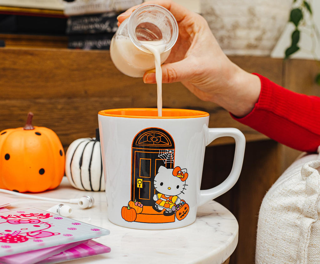 Sanrio Hello Kitty Pumpkins Ceramic Latte Mug | Holds 17 Ounces