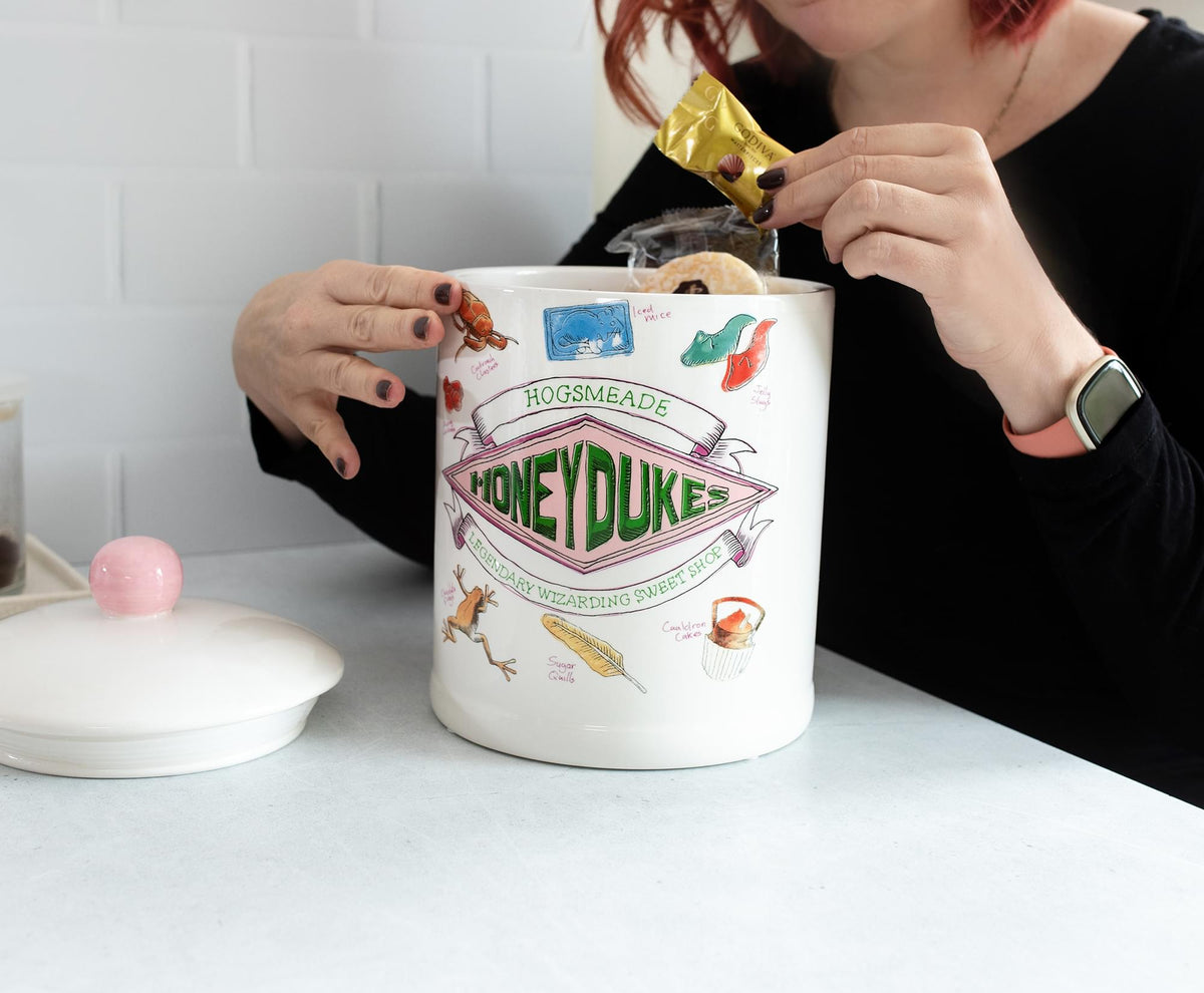 Harry Potter Honeydukes Sweets Ceramic Cookie Storage Jar | 10 Inches Tall