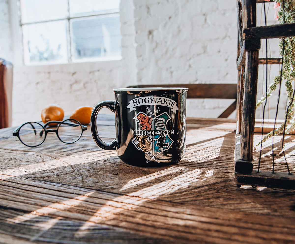 Harry Potter Quidditch Crest Ceramic Camper Mug | Holds 20 Ounces