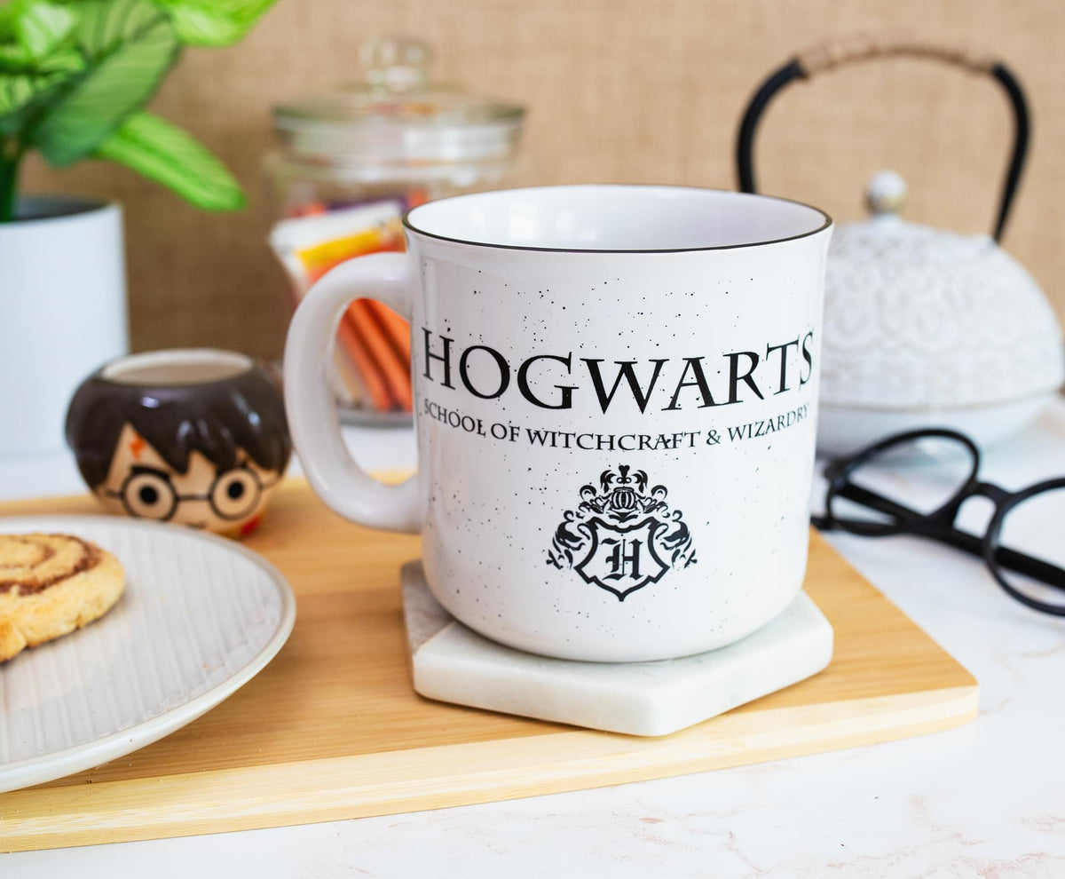 Harry Potter Hogwarts Logo Ceramic Camper Mug | 20 Ounces