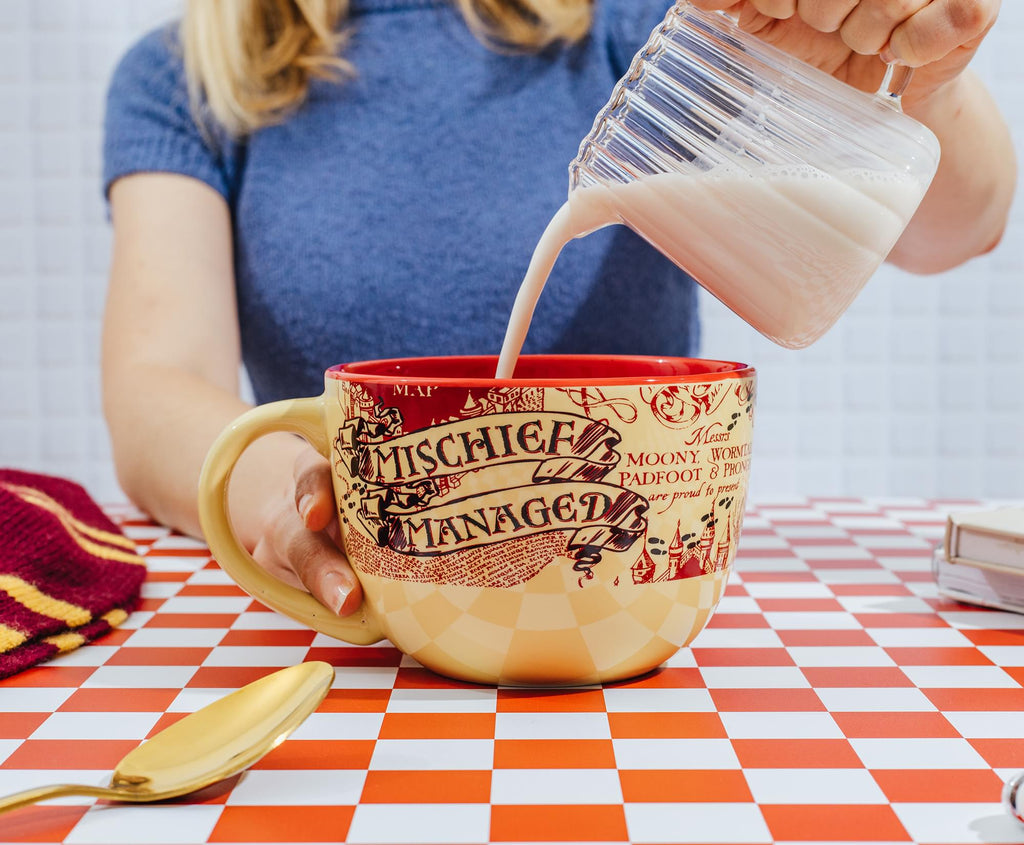 Harry Potter Marauder's Map Ceramic Soup Mug | Holds 24 Ounces