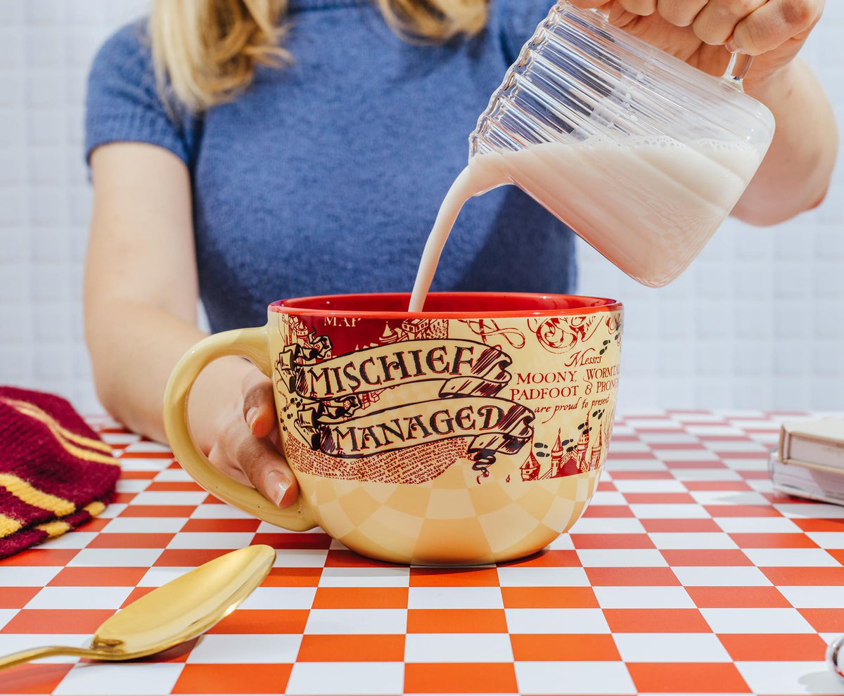 Harry Potter Marauder's Map Ceramic Soup Mug | Holds 24 Ounces
