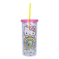 Sanrio Hello Kitty Pastel Rainbow Carnival Cup With Lid | Holds 20 Ounces
