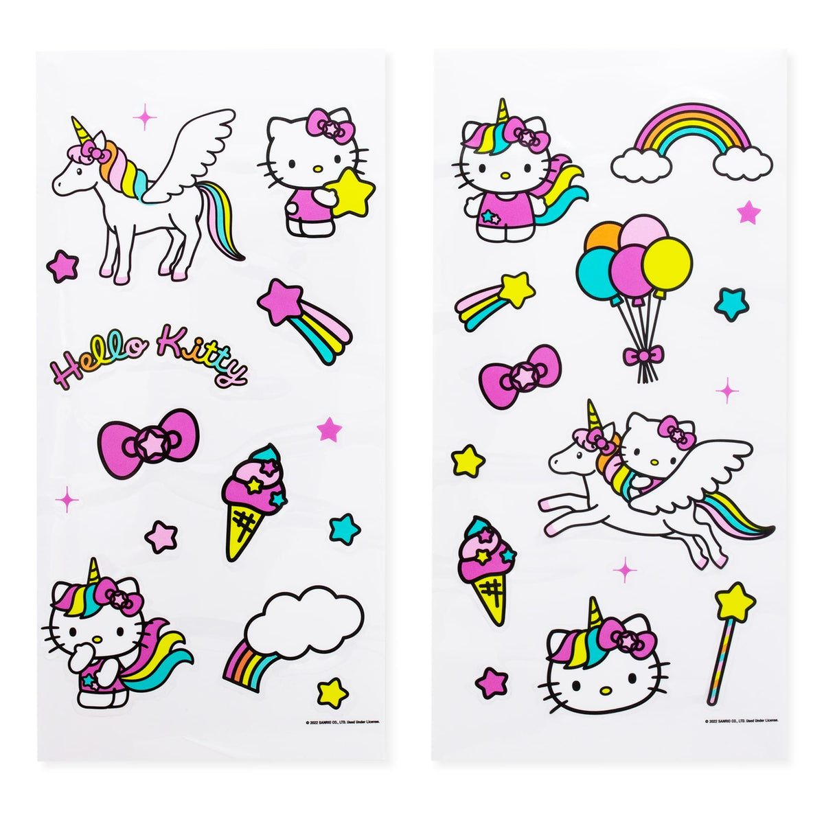 Sanrio Hello Kitty Unicorn Twist Spout Water Bottle and Sticker Set | 20 Ounces