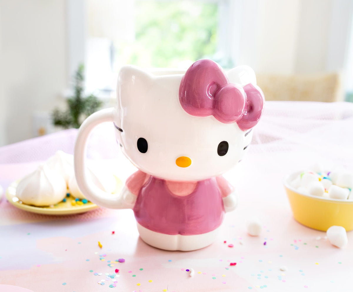 Sanrio Hello Kitty 3D Sculpted Ceramic Mug | Holds 20 Ounces