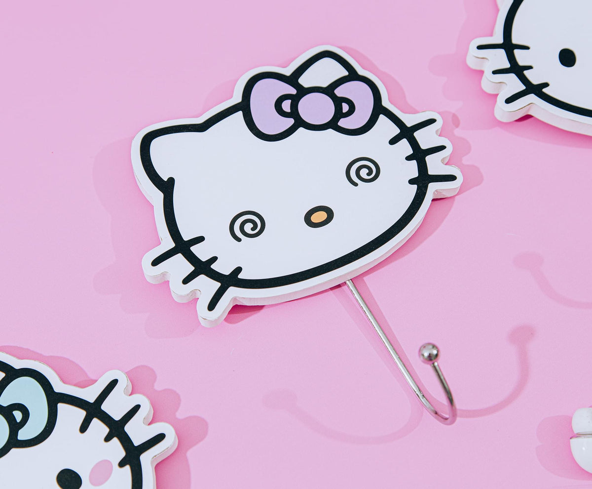 Sanrio Hello Kitty "Pretty Bows" Die-Cut Wall Hooks Coat Hanger