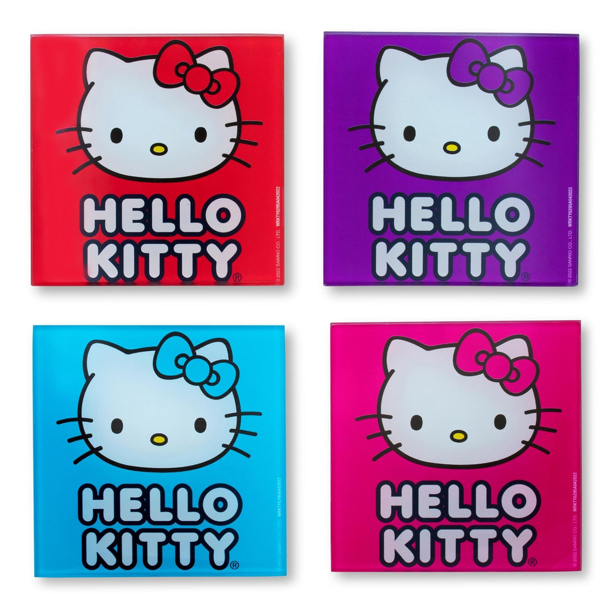 Sanrio Hello Kitty Colors Glass Coasters | Set of 4