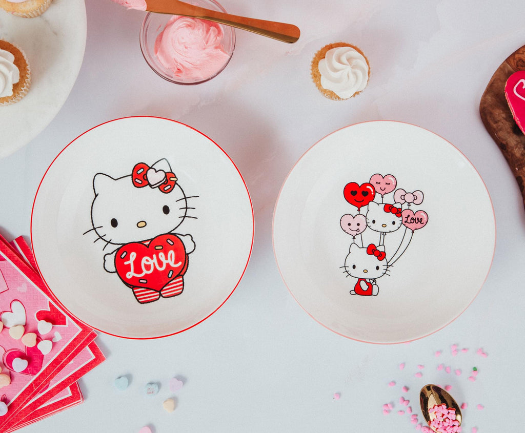 Sanrio Hello Kitty "Love" 9-Inch Ceramic Coupe Dinner Bowl