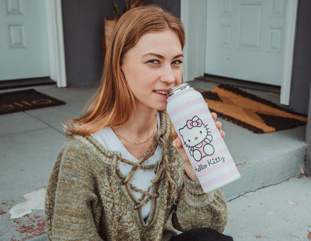 Sanrio Hello Kitty Pink Stainless Steel Water Bottle | Holds 42 Ounces
