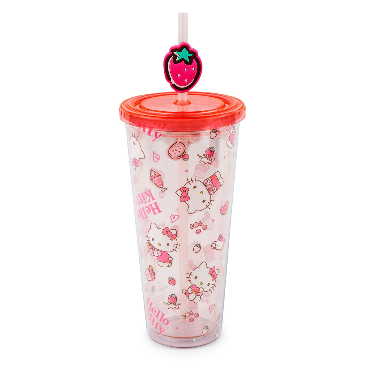 Sanrio Hello Kitty Strawberry Sweets Carnival Cup With Lid | Holds 24 Ounces