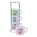 Sanrio Hello Kitty Polka Dots 3oz Stackable Mug Set of 4