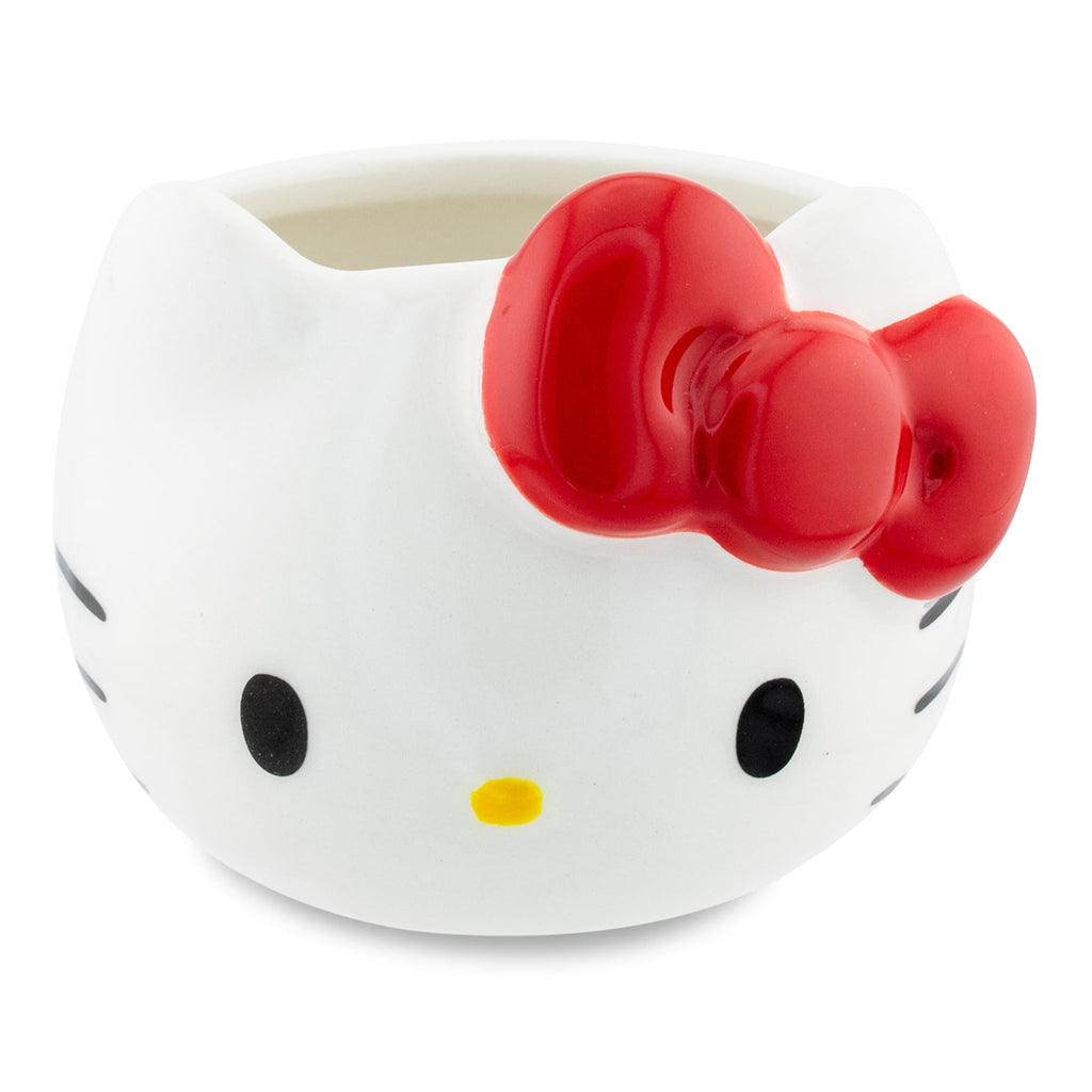 Sanrio Hello Kitty Red Bow Sculpted Ceramic Mini Mug | Holds 3 Ounces
