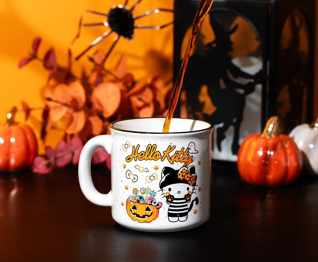 Sanrio Hello Kitty Halloween Trick-Or-Treat Ceramic Camper Mug | Holds 20 Ounces