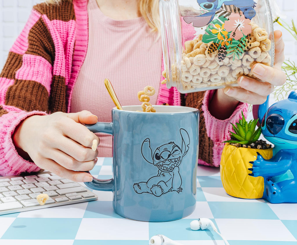 Disney Lilo & Stitch Ceramic Pottery Mug | Holds 25 Ounces