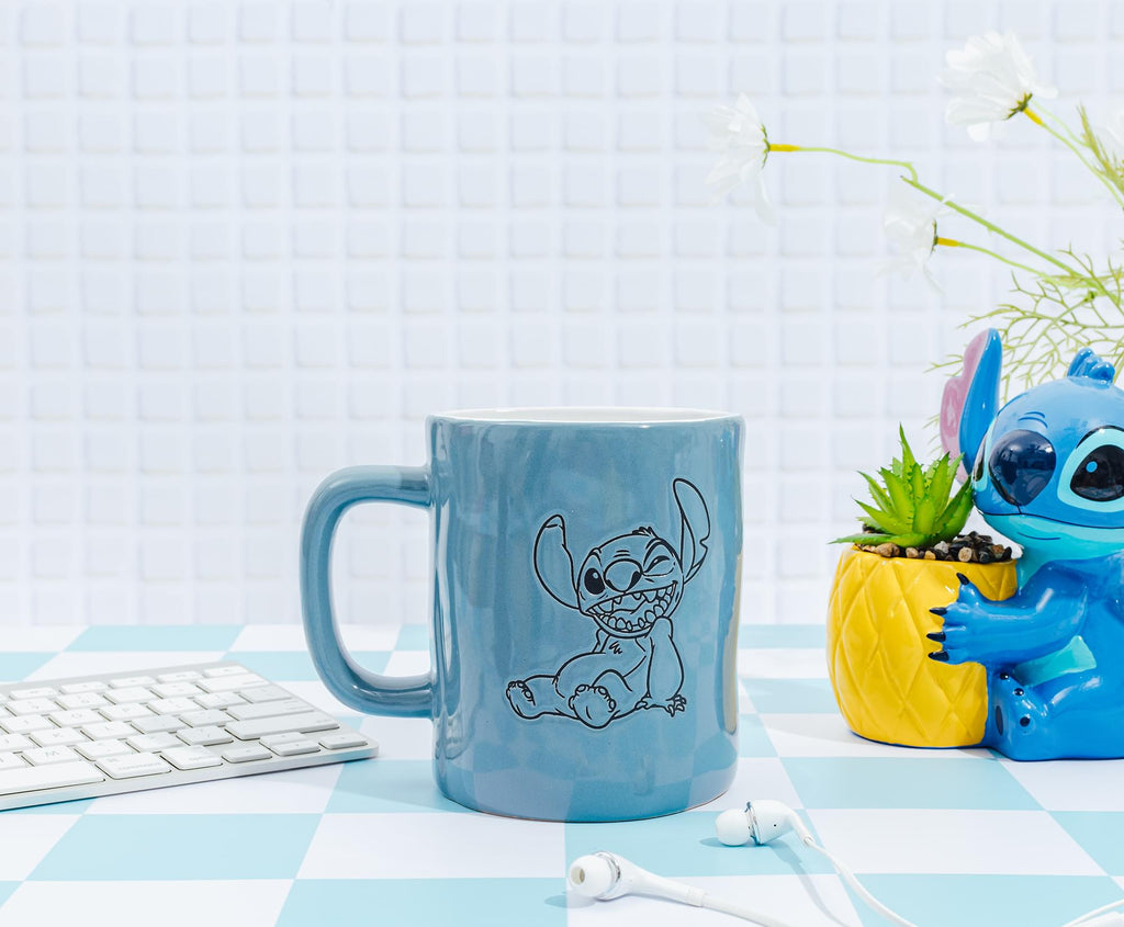 Disney Lilo & Stitch Ceramic Pottery Mug | Holds 25 Ounces