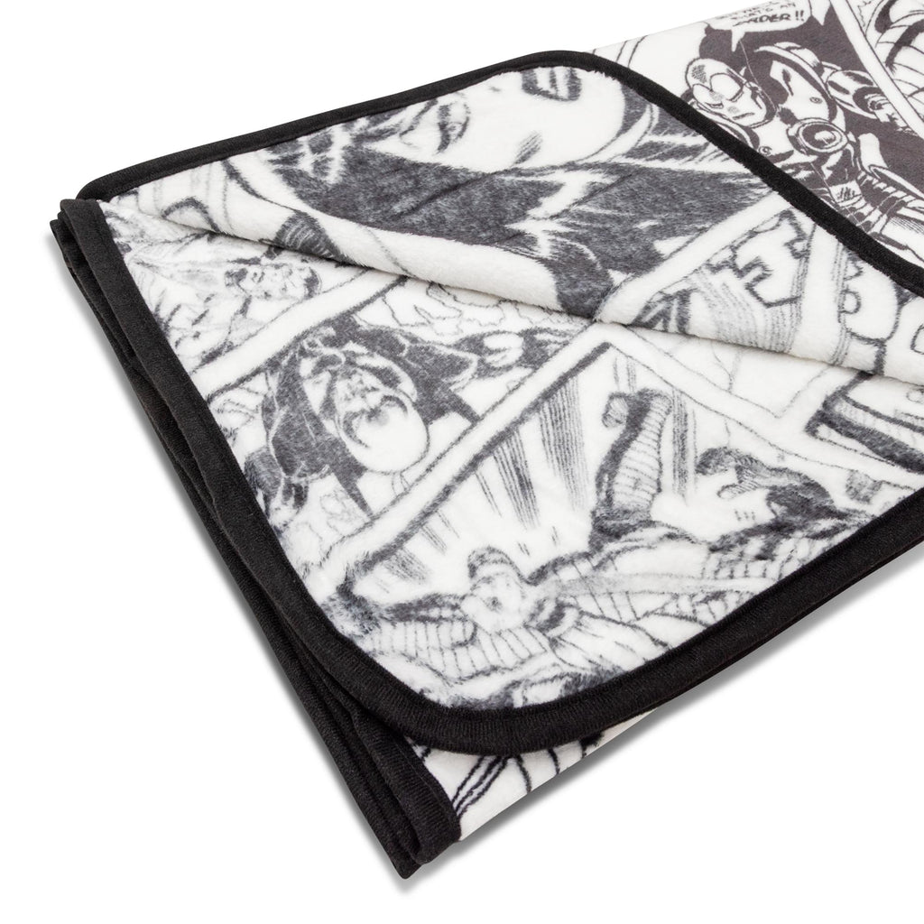 Marvel Comics Avengers Comic Panels Fleece Throw Blanket | 45 x 60 Inches