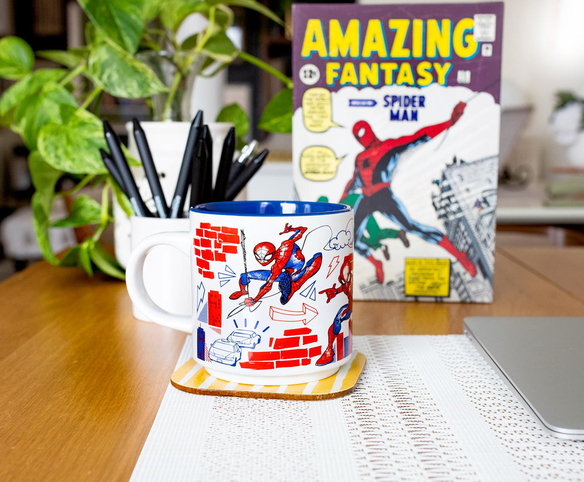 Marvel Spider-Man New York City Ceramic Mug | Holds 13 Ounces