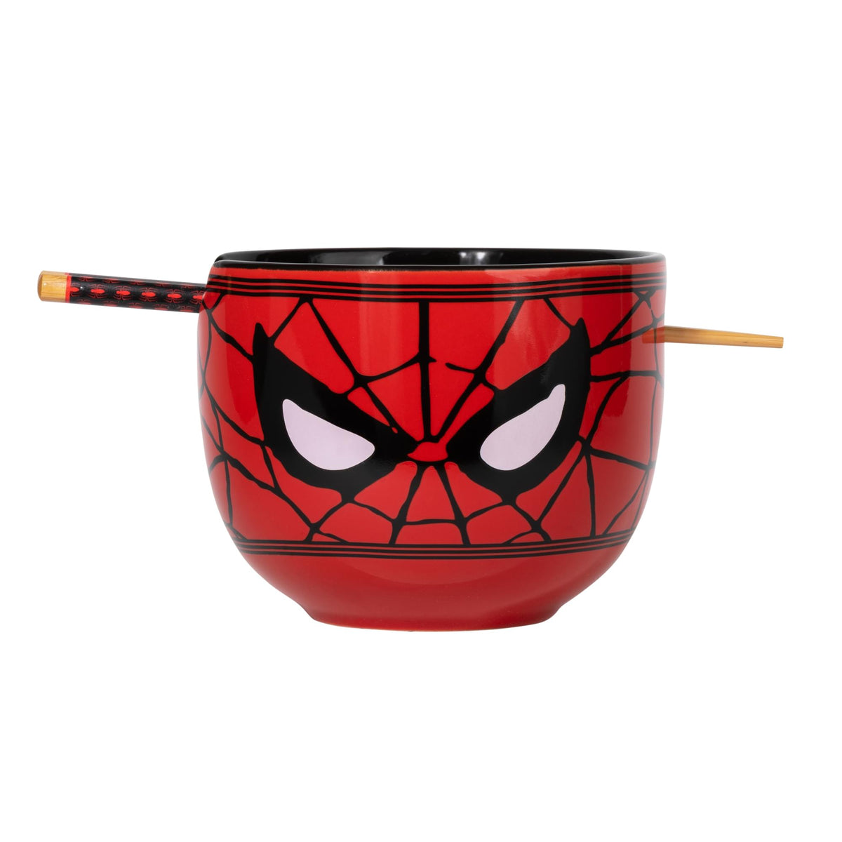 Marvel Spider-Man Face 20-Ounce Ramen Bowl and Chopstick Set
