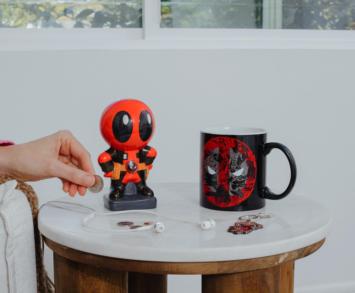 Marvel Deadpool Chibi 9-Inch Ceramic Money Bank