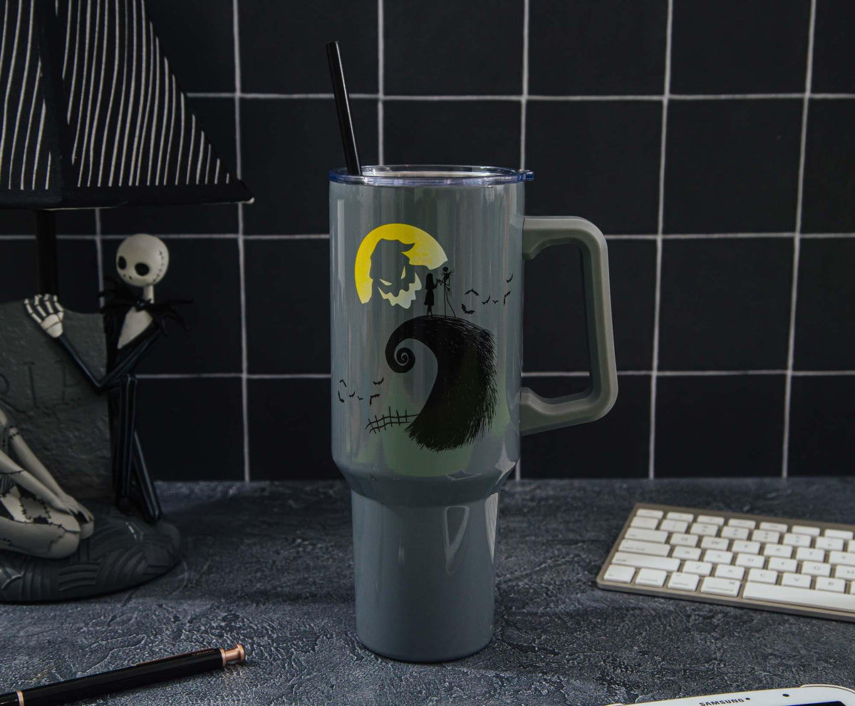 Disney's The Nightmare Before Christmas Spiral Hill Stainless Steel Tumbler