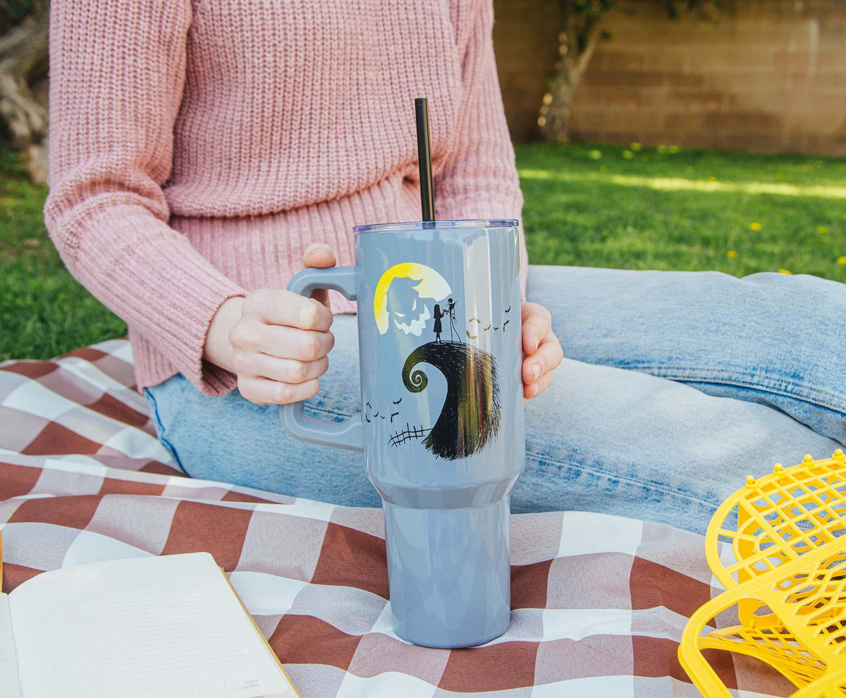 Disney's The Nightmare Before Christmas Spiral Hill Stainless Steel Tumbler